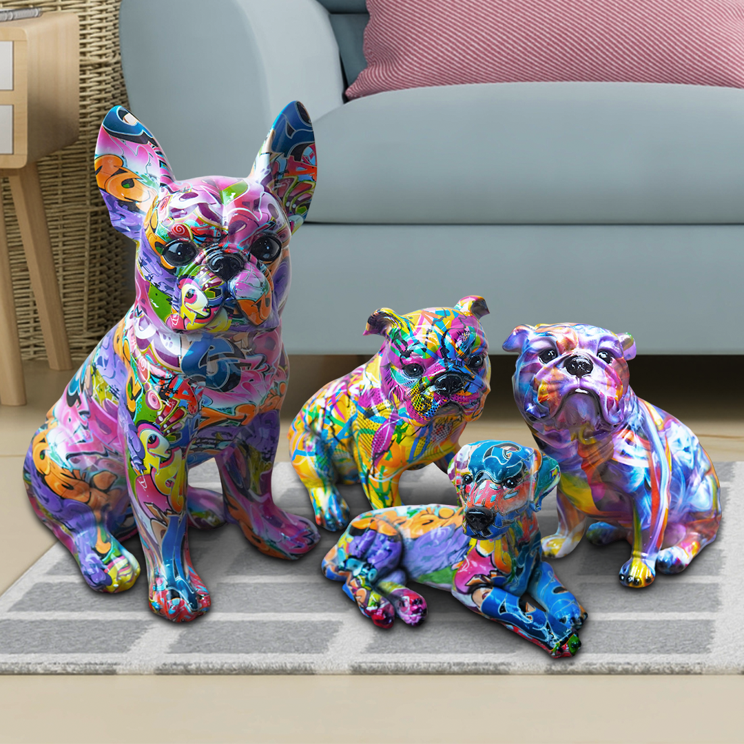 Abstract Dog Statues