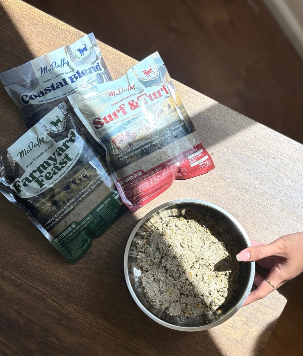 McDuffy gently cooked fresh dog food