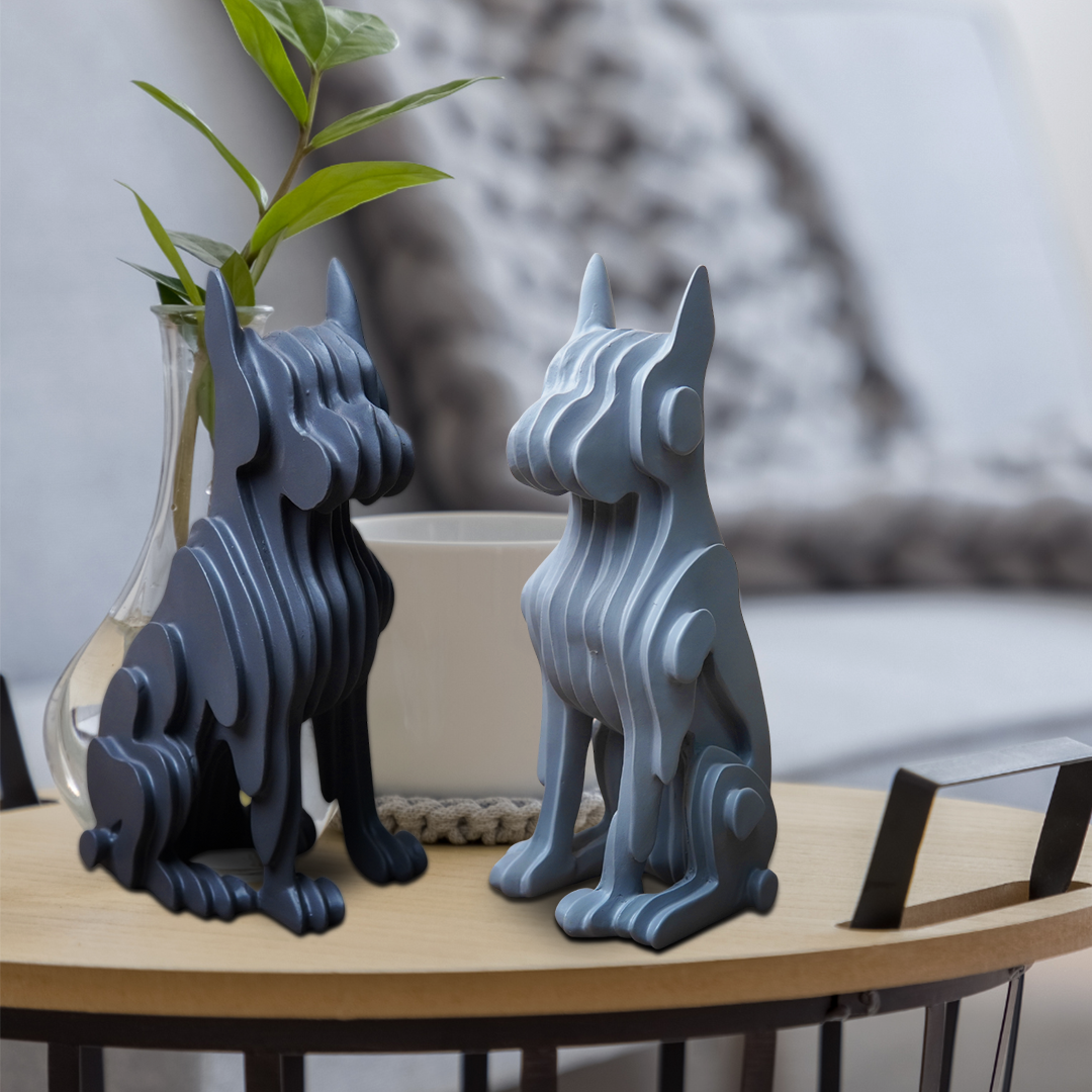 Abstract Dog Statues
