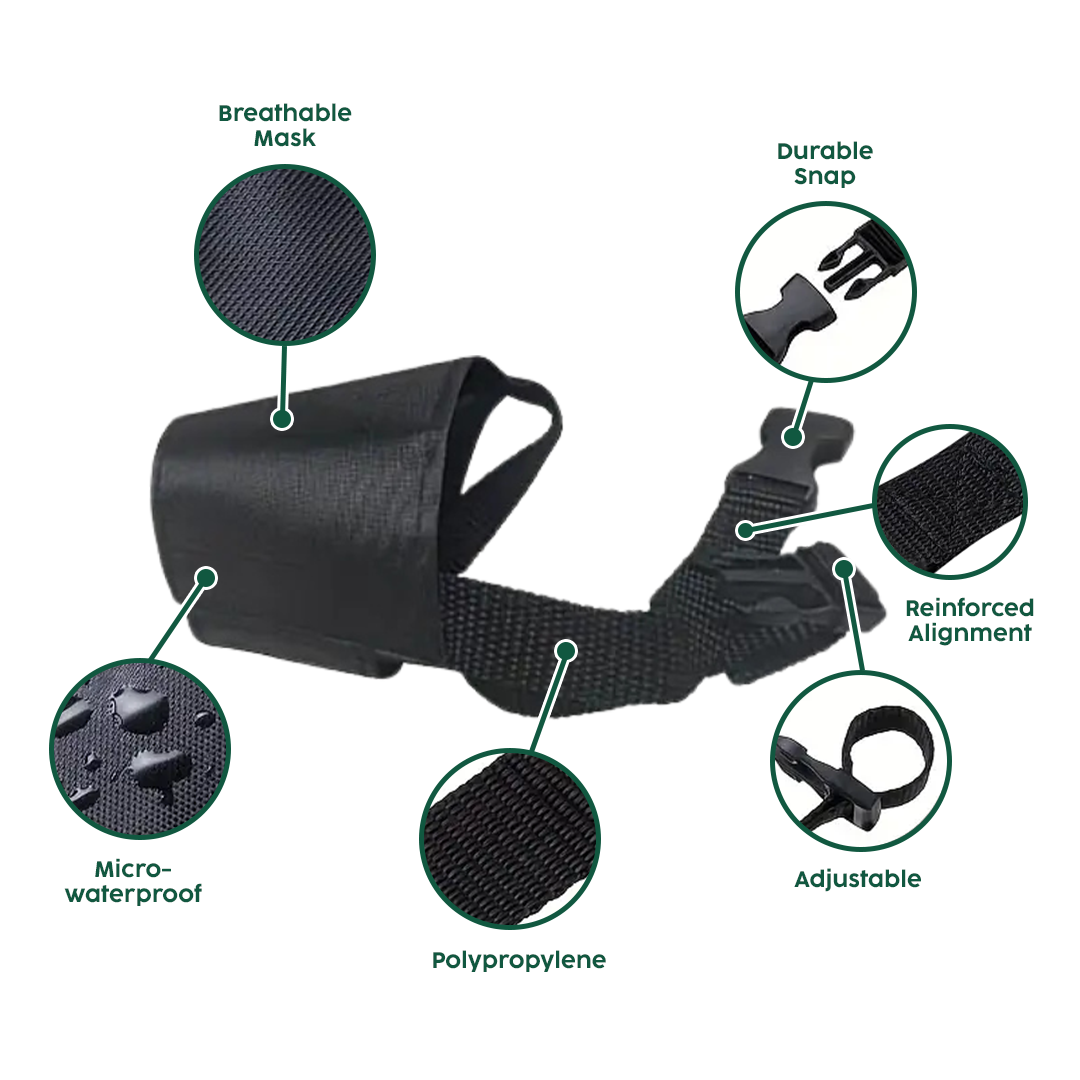 Nylon Oxford Mesh Velcro Muzzle